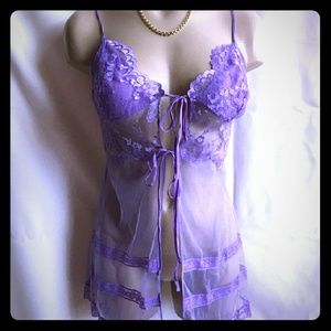 Victoria's Secret Sheer Lavender Lingerie